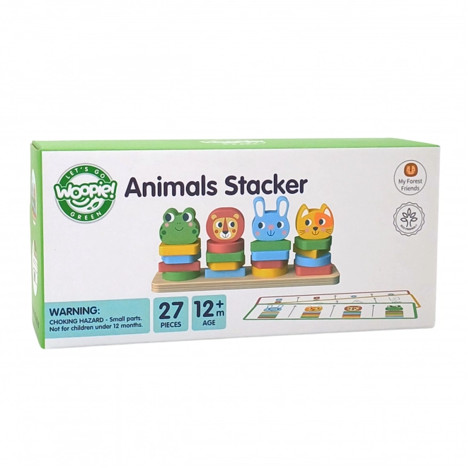 Woopie Montessori Pyramid d'animaux 27 pcs