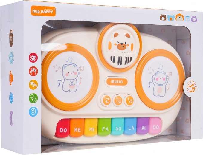 Tambours lumineux tactiles pour apprendre le rythme