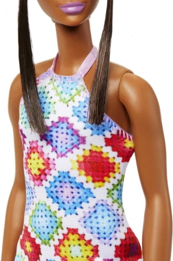 Robe éclatante à motif patchwork