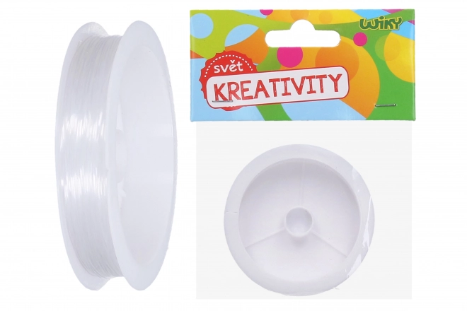 Fil élastique transparent pour perles