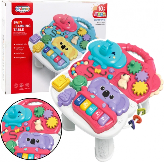 Table éducative interactive pour enfants Rose
