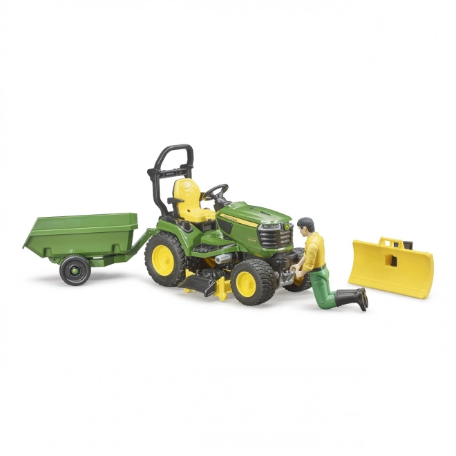 Tracteur de jardin Bruder John Deere X949 avec jardinier