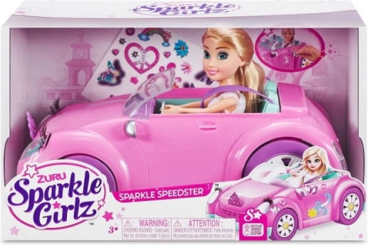 ZURU Sparkle Girlz cabriolet rose avec poupée 26,5 cm