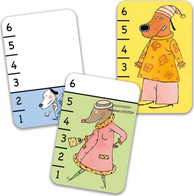 DJECO Jeu de cartes pour enfants Bata-Waf