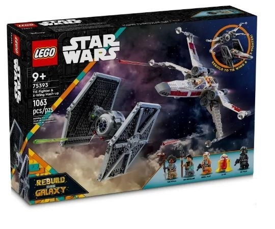 LEGO Star Wars 75393 Intercepteur TIE et X-wing - ensemble combiné