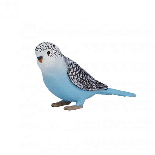 figurine mojo perruche ondulée bleue