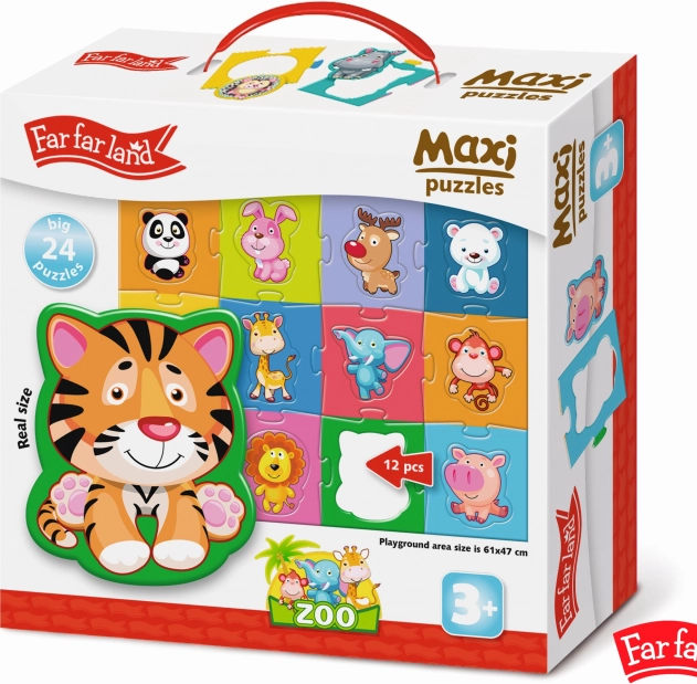 Maxi Puzzle Animaux du Zoo 24 pièces