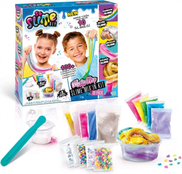 Kit Métallique So Slime pour fabriquer du slime 10 pcs