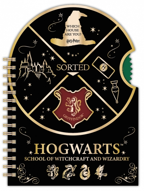 Bloc-notes Harry Potter avec spinner Poudlard, ligné