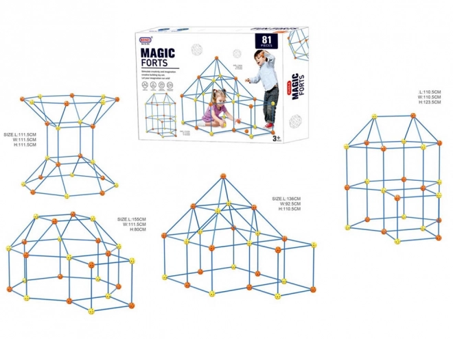 Jeux de Construction Grandes Pailles 81 pcs