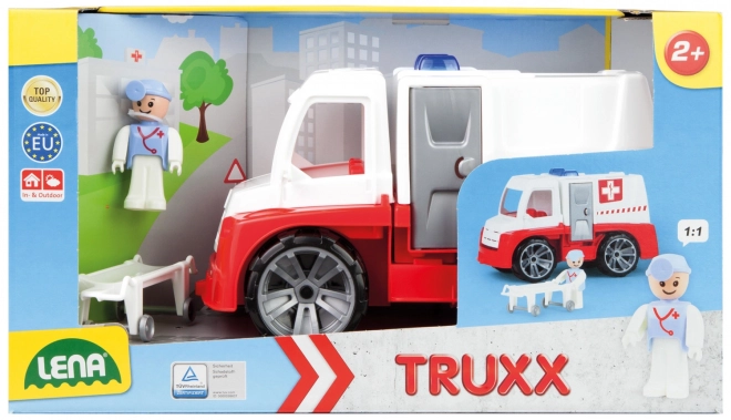 Ambulance Auto Truxx pour enfants avec figurine
