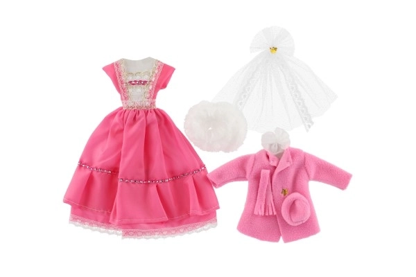 Vêtements avec accessoires pour poupées 2 pièces