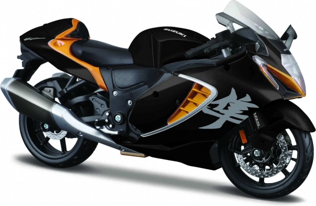 Maquette de moto Suzuki Hayabusa 2022 avec socle 1:12