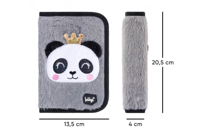 BAAGL Trousse scolaire classique à deux rabats Panda