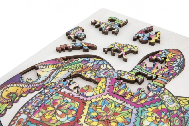 MOXY Puzzle silhouette tortue 130 pièces
