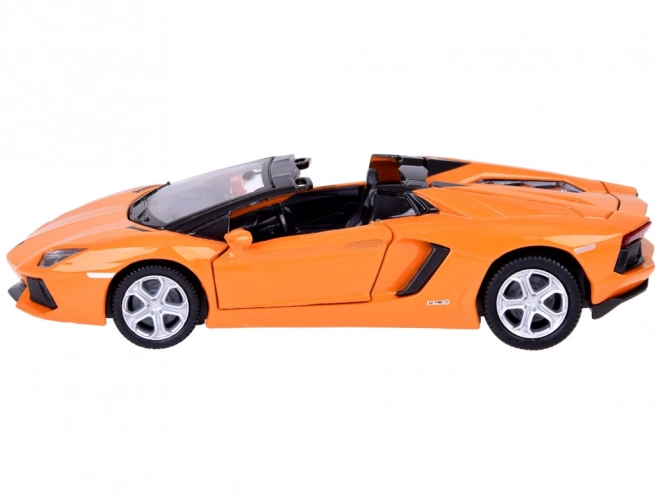 Modèle de voiture en métal Lamborghini Aventador Roadster 1:32 interactif