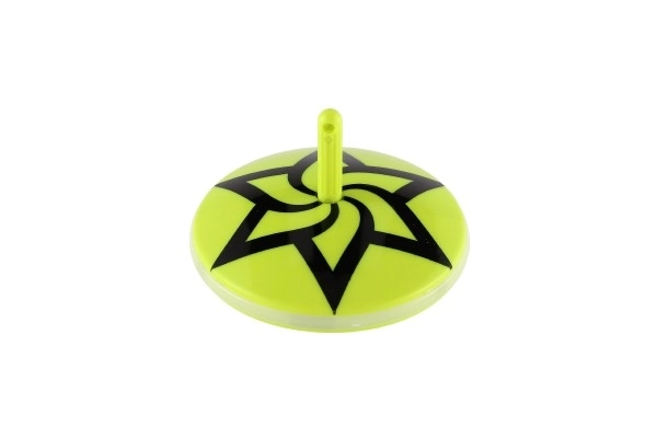 Toupie lumineuse en plastique 6cm fonctionnant sur piles avec lumière 6 couleurs