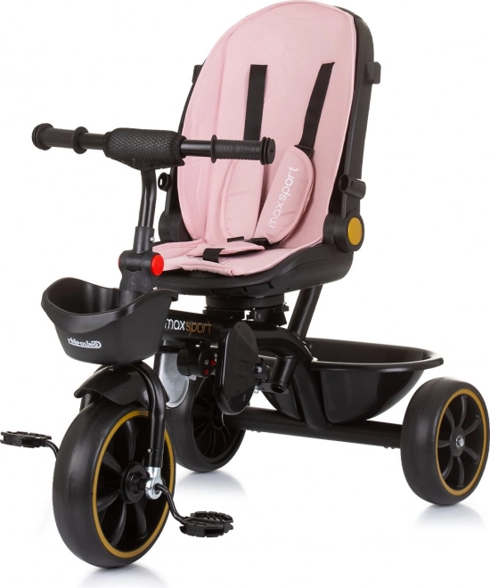 Tricycle avec toit Max Sport 2-en-1 Flamant Rose