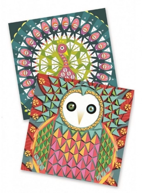 DJECO Images en mosaïque Paon et Hibou