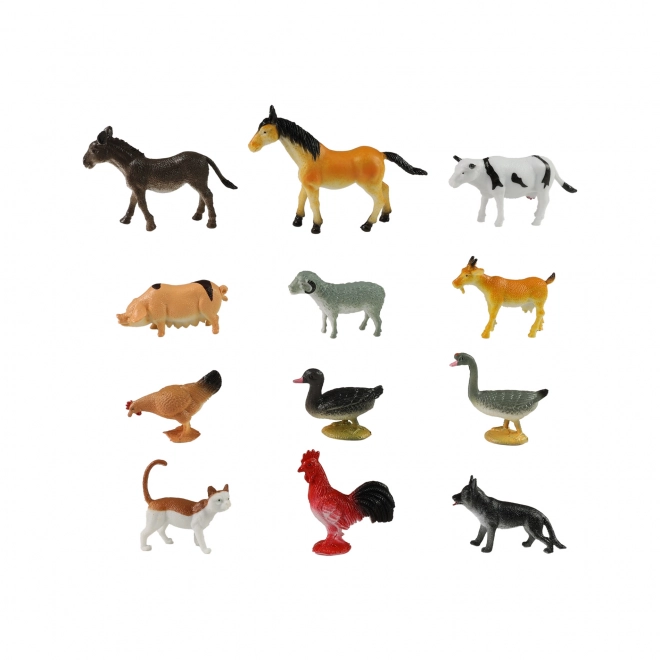 Animaux de la ferme - ensemble de 12 pièces