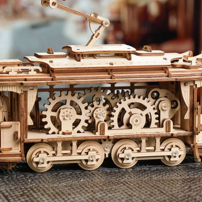 Puzzle mécanique en bois 3D RoboTime Tramway