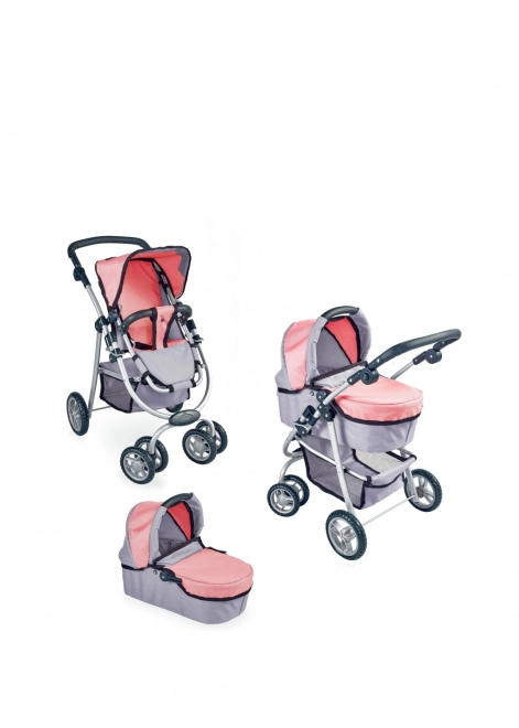 Poussette pour poupées 3 en 1