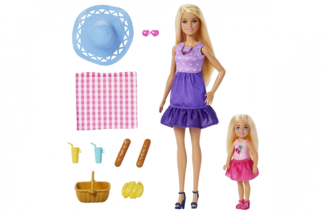 Barbie Famille et Amis en pique-nique