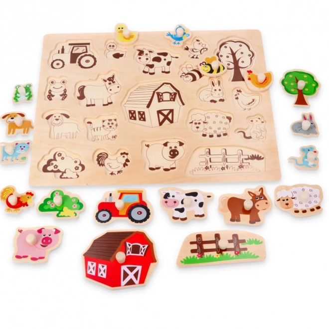 Grand puzzle en bois À la campagne