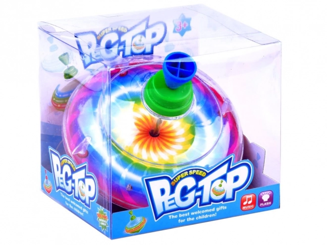 Toupie musicale et lumineuse pour enfants