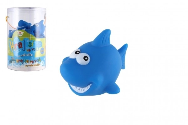Requin jouet lumineux dans l'eau en plastique 6cm sur piles 15 pièces dans un bocal