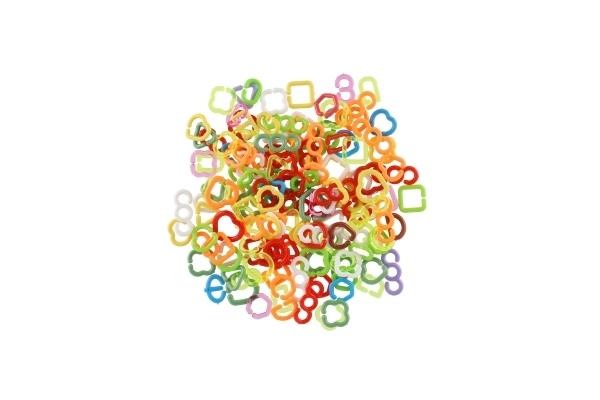 Céčka colorés 150 pcs rétro mix plastique dans un sac
