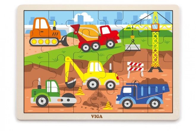 Puzzle en bois 24 pièces - chantier
