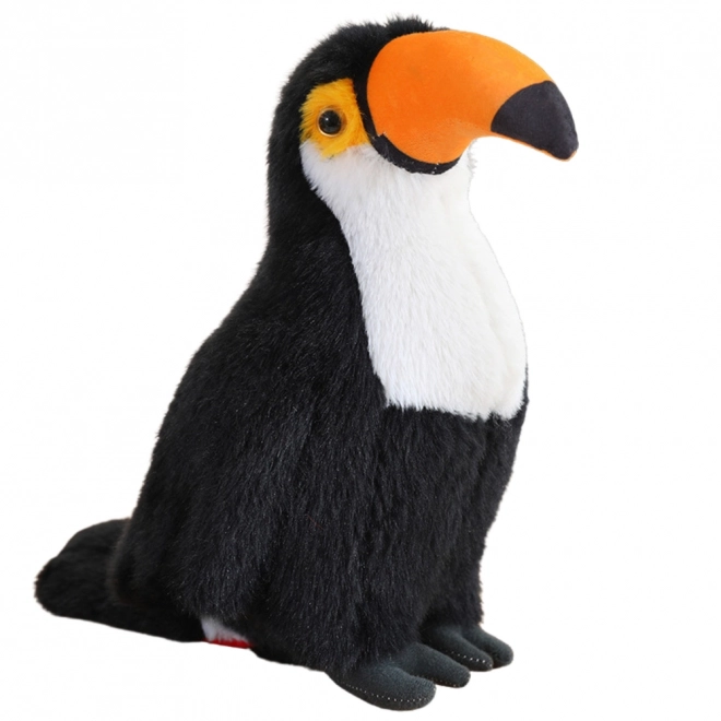 Jouet en peluche toucan blanc 30 cm