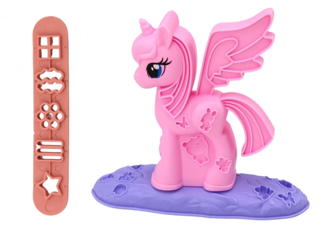 Set de pâte à modeler Licorne DIY avec accessoires en plastique