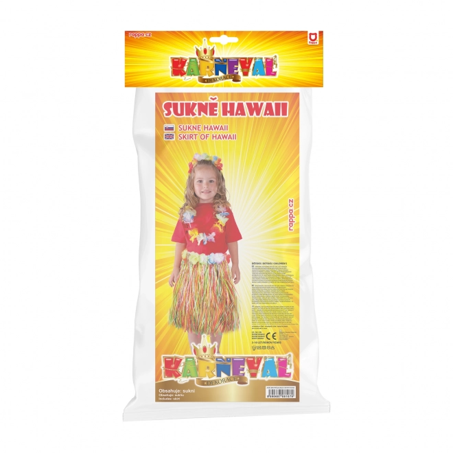 Jupe Hawaï multicolore 45 cm pour enfant