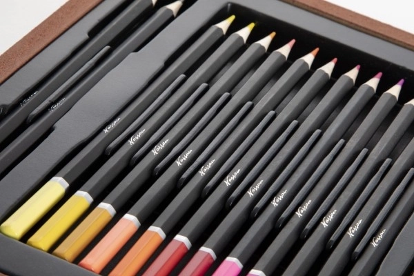 Ensemble de peinture - Coffret d'art ensemble créatif 103pcs avec mallette en bois dans une boîte 39x27x9cm