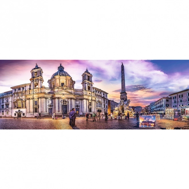 Puzzle 500 pièces panorama - Piazza Navona, Rome