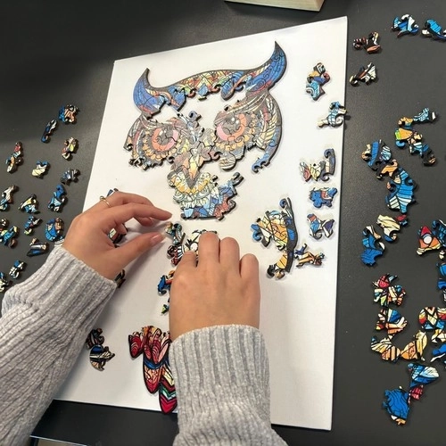 Puzzle en bois chouette Kruzzel
