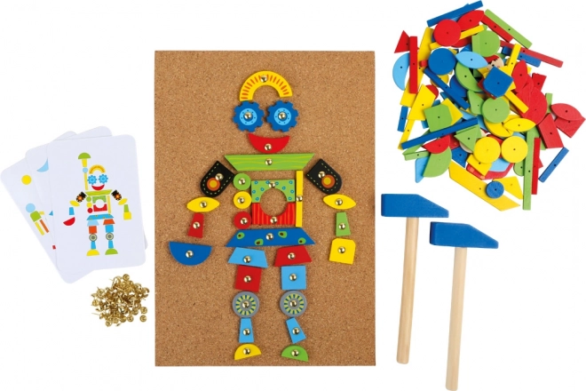 Jouet créatif en bois à marteler pour enfants
