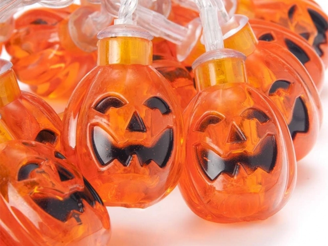 Guirlande suspendue LED citrouille pour Halloween