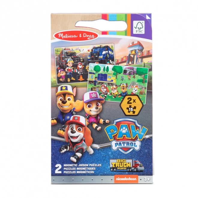 Puzzle magnétique Paw Patrol - camions