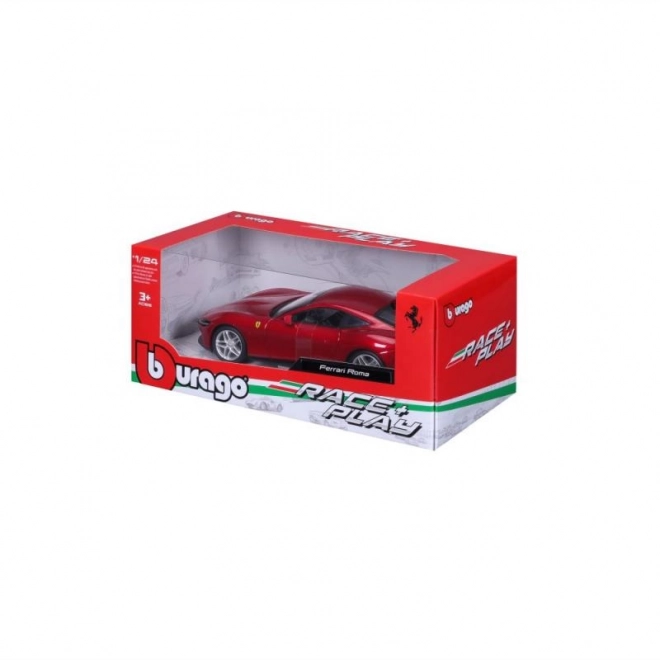 Petite voiture métallique Ferrari Roma en rouge