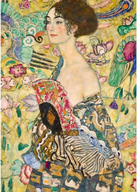 Collection d'Art Puzzle Dame avec Éventail 1000 pièces