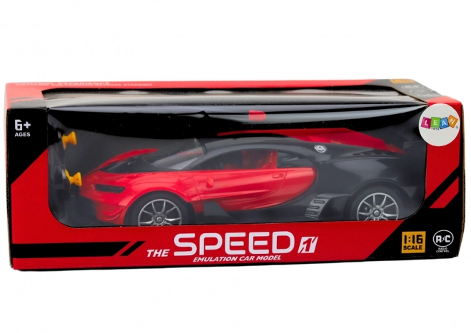 Voiture de sport télécommandée rouge 1:16 RC auto