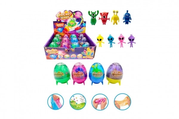Slime scintillant avec extraterrestre