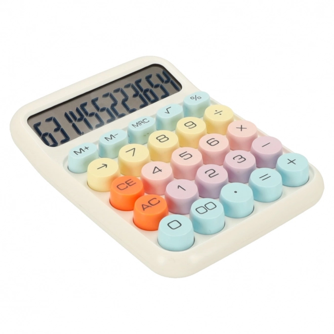Boutons ronds calculatrice de bureau