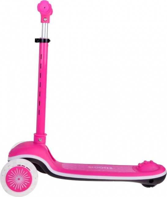 Trottinette d'équilibre pour enfants avec lumières et musique – Rose