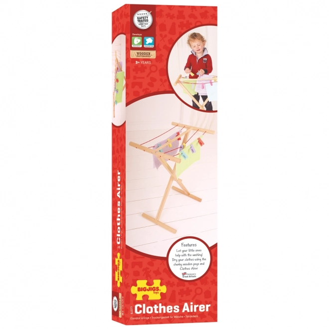 Séchoir en bois pour vêtements Bigjigs Toys