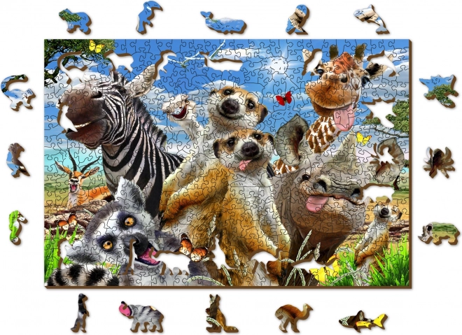 Puzzle en bois de Wooden City Bienvenue en Afrique 505 pièces