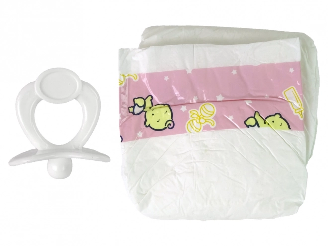Kit d'accessoires pour poupées Tétine Biberon Couches